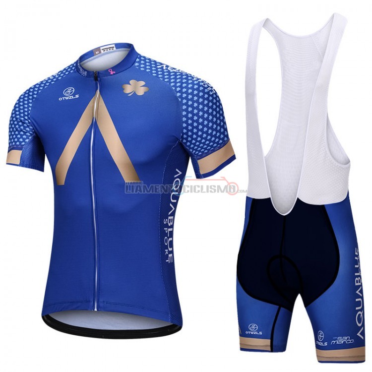 Abbigliamento Ciclismo Aqua Blue Sport Manica Corta 2018 Blu